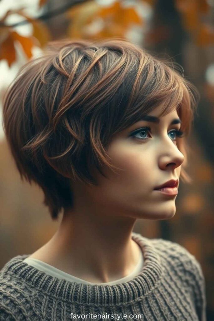 Cute Short Haircuts Ear Length Ideas Textured Pixie Cut