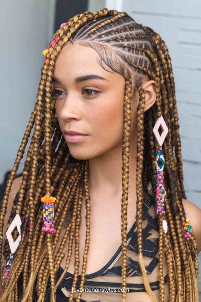 Tribal Knotless Braids