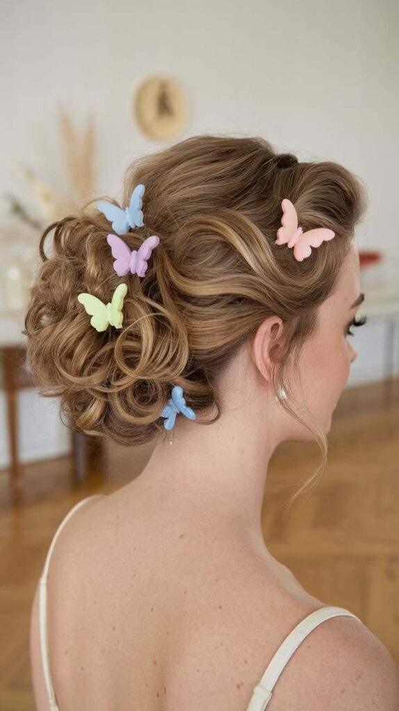 Use Butterfly Clips in Pinned-Up Styles