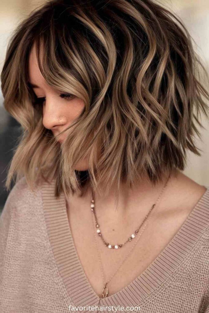 Wavy Layered Cut