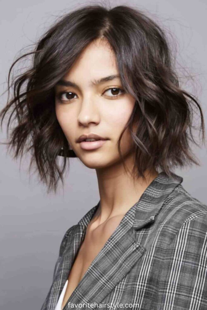 Ear Length Wavy Haircuts Ideas Wavy Shag Cut