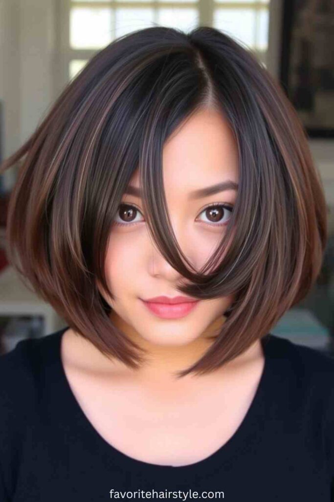 A-Line Bob with Side Bangs