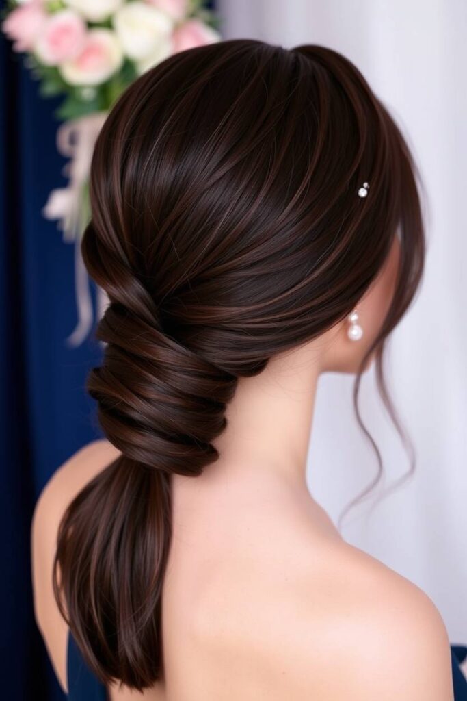 A Sleek Low Ponytail