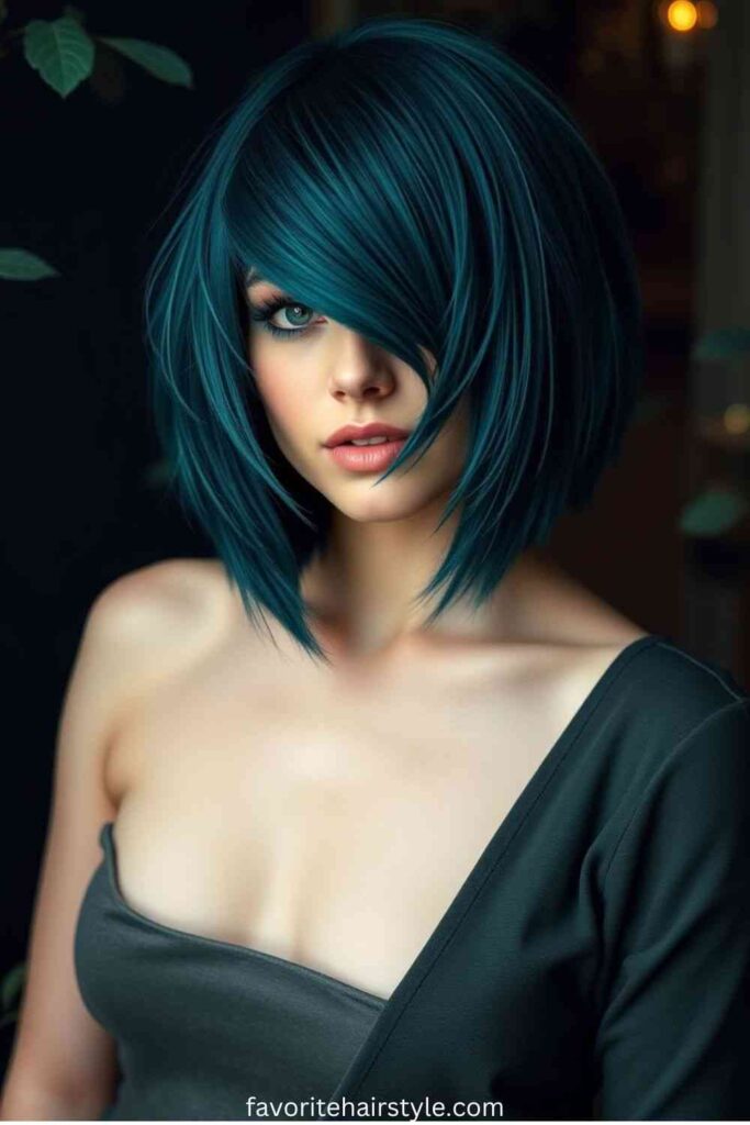 Asymmetrical Razor Cut Bob