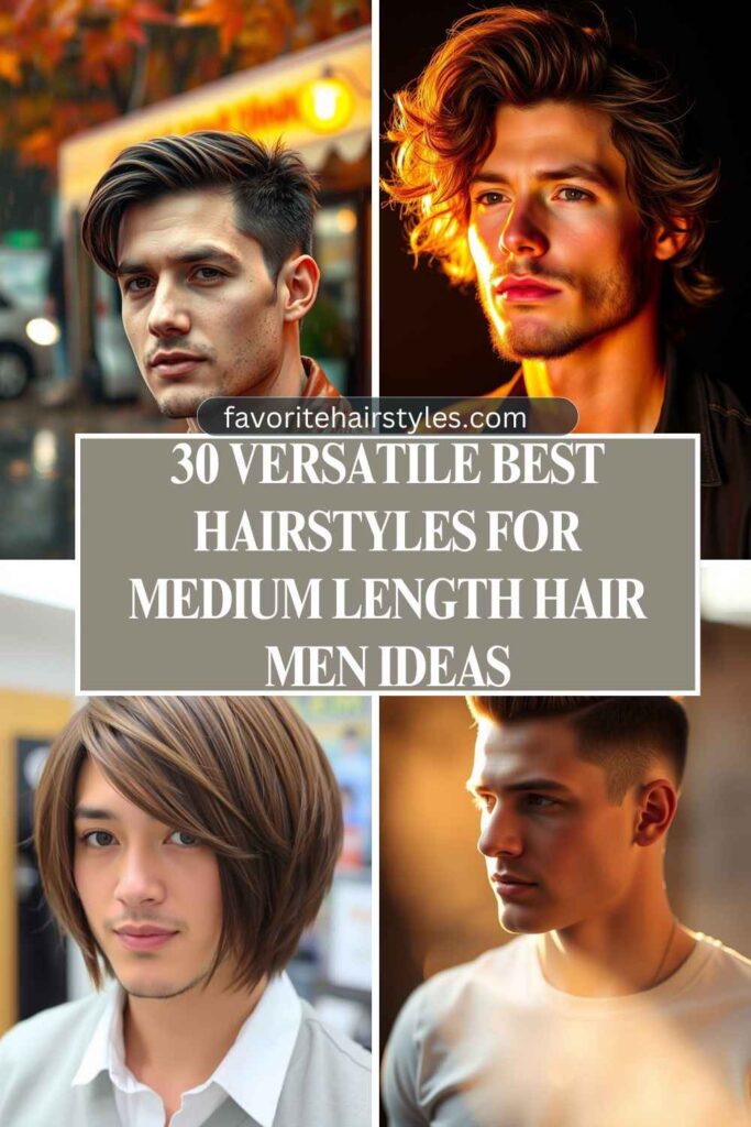  Best Hairstyles For Medium Length Hair Men Ideas