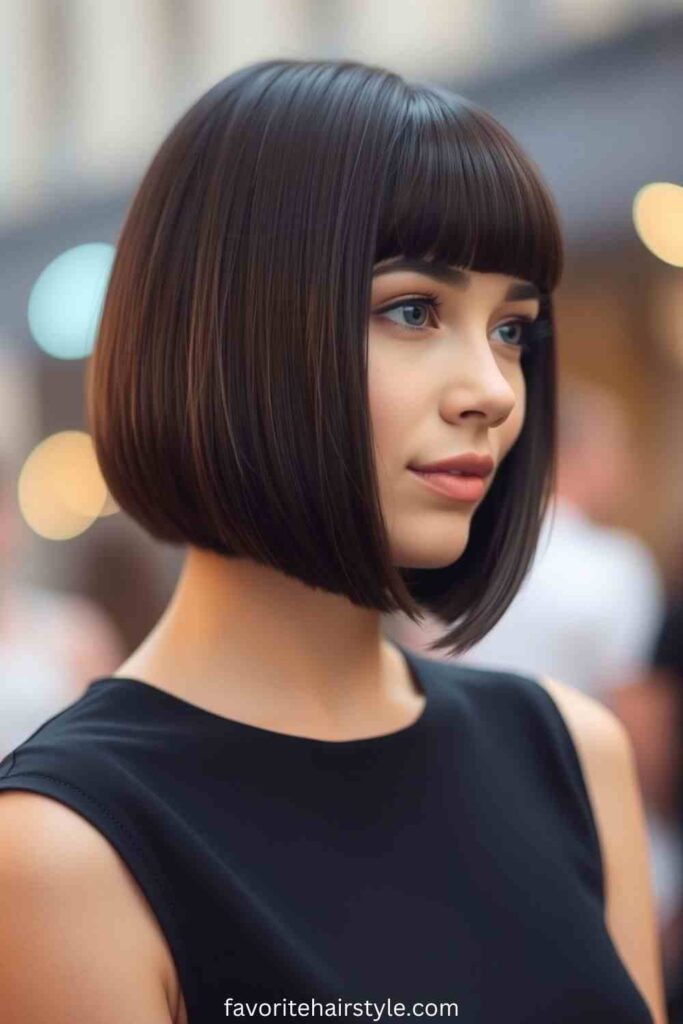 Blunt Bob with Blunt Bangs