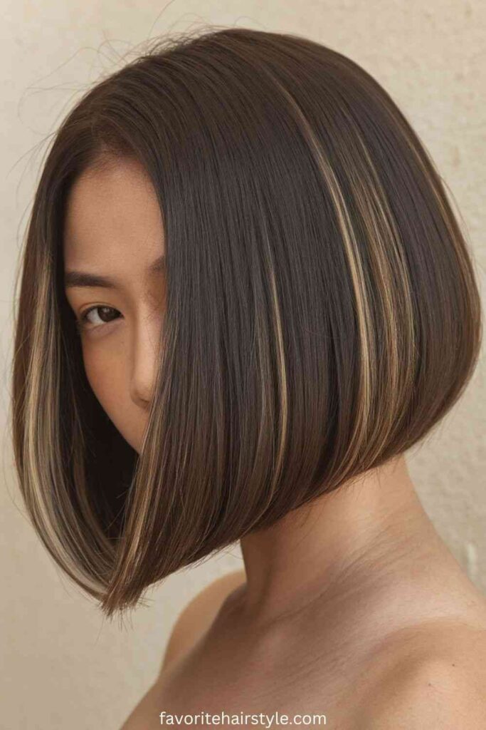 Blunt Undercut Bob