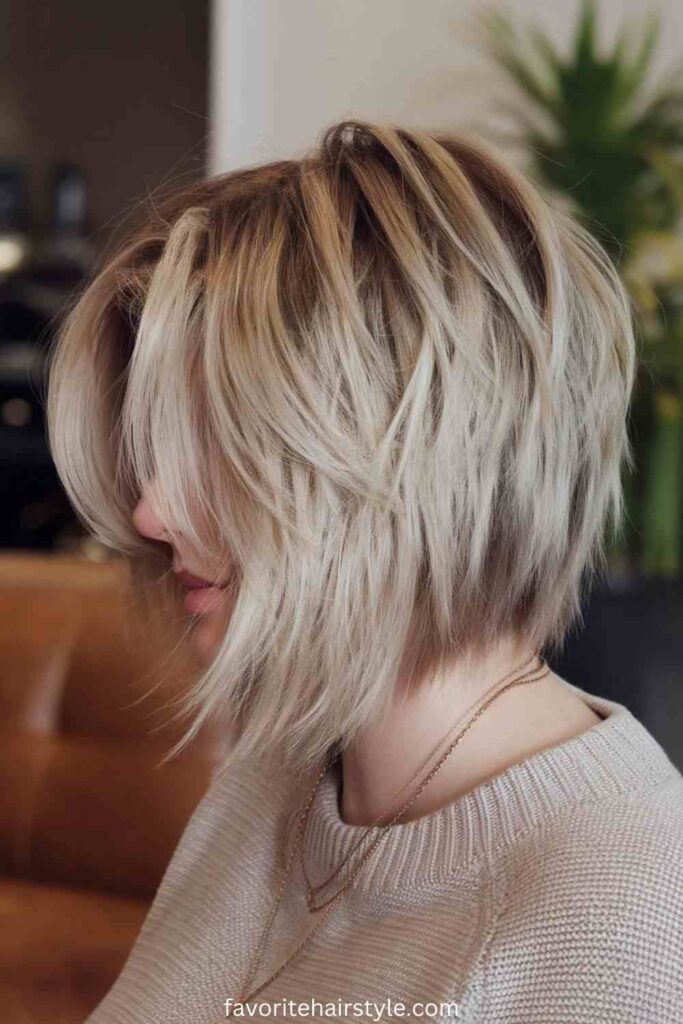 Blunt Undercut Bob