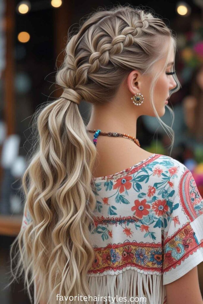 Boho Braided Ponytail