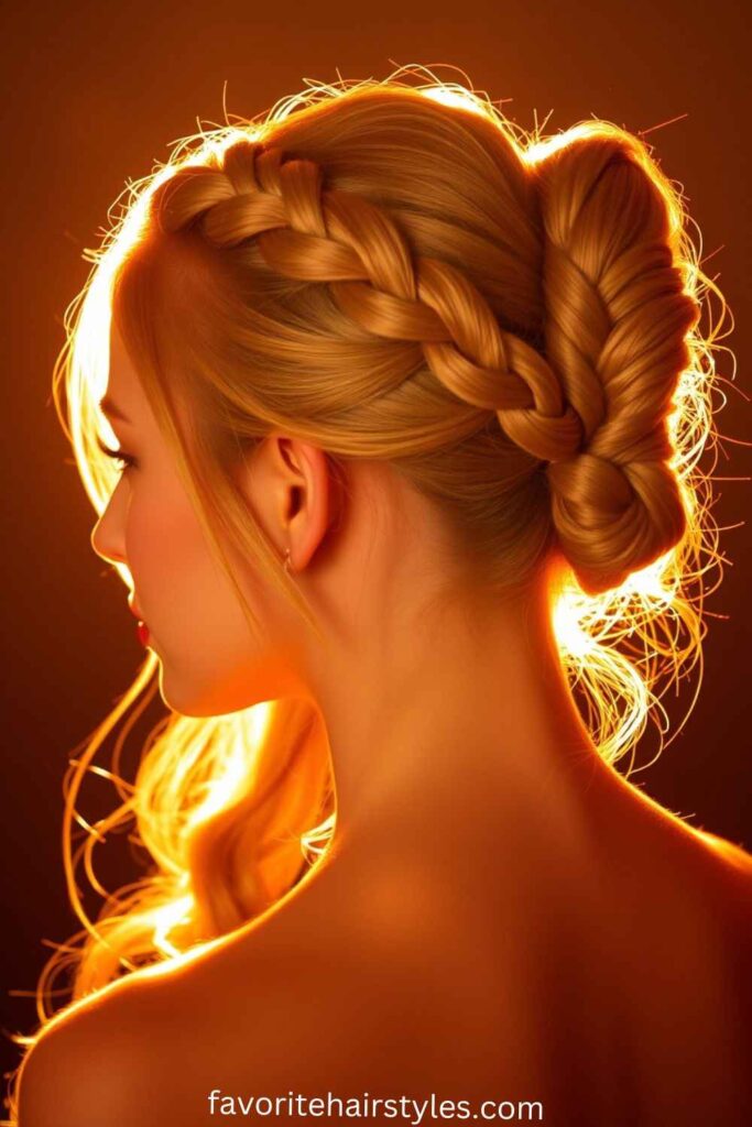 Braided Crown Ponytail