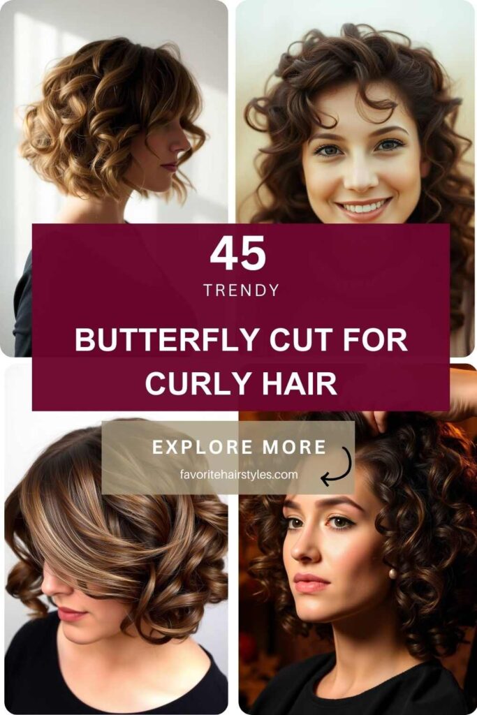 Butterfly Cut for Curly Hair