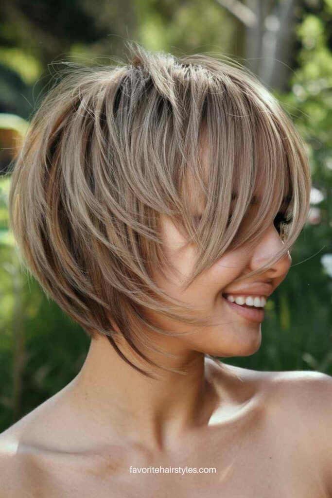 Butterfly Haircut for Short Straight Hair