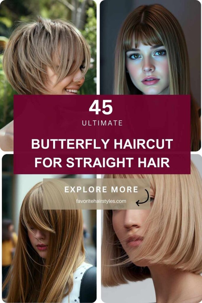 Butterfly Haircut for Straight Hair​