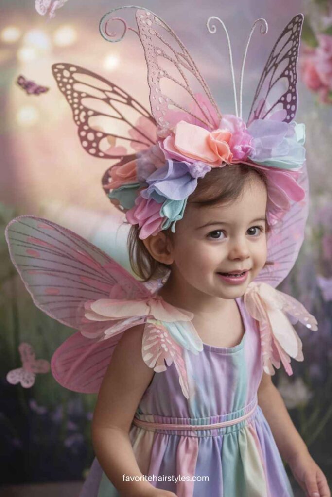 Childlike Playful Butterfly Crown