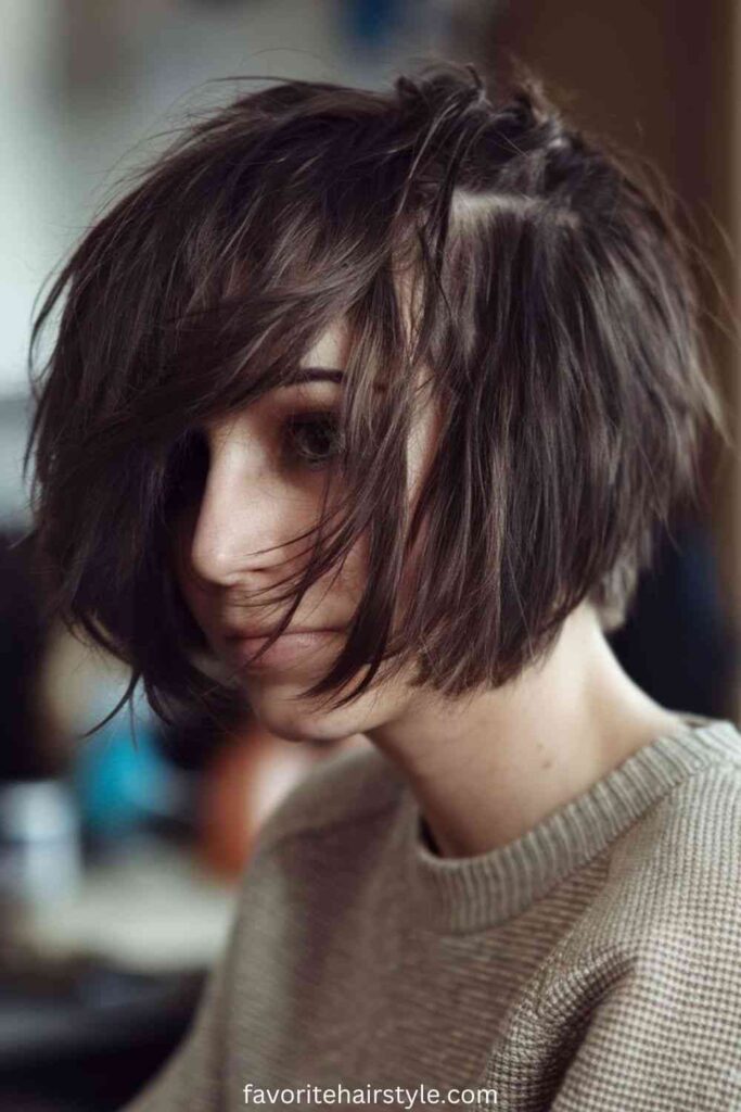 Chin-Length Undercut Bob