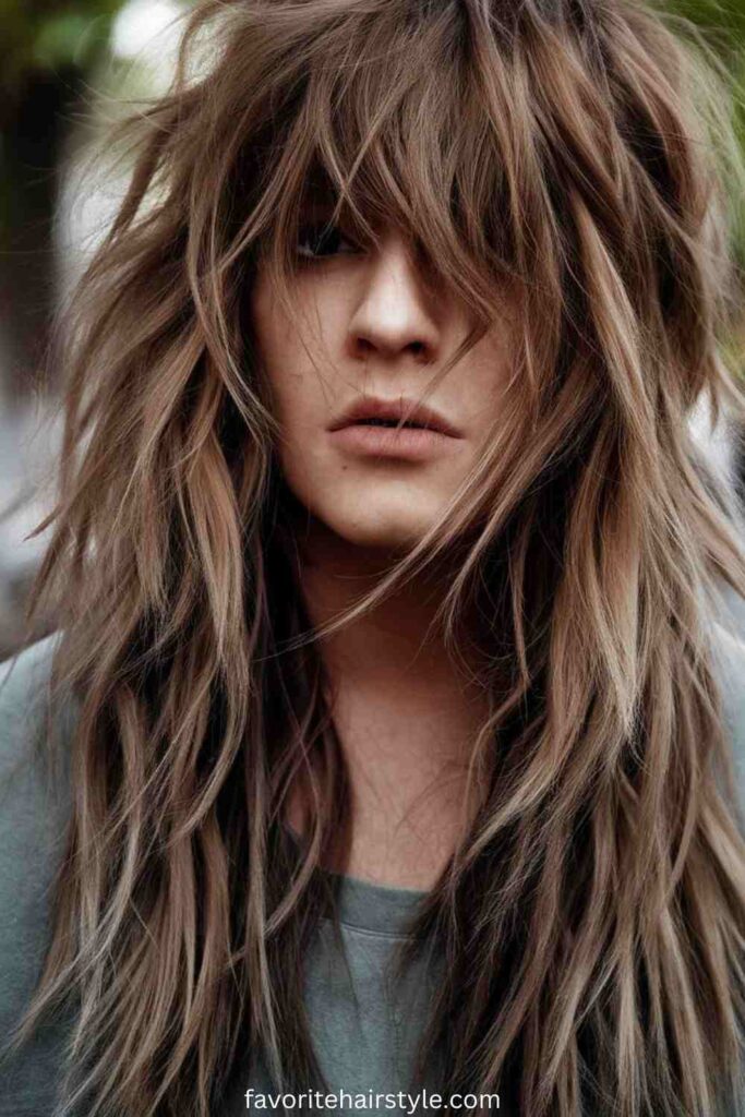 Grunge Hairstyles With Bangs Ideas Choppy Bangs with Layered Hair