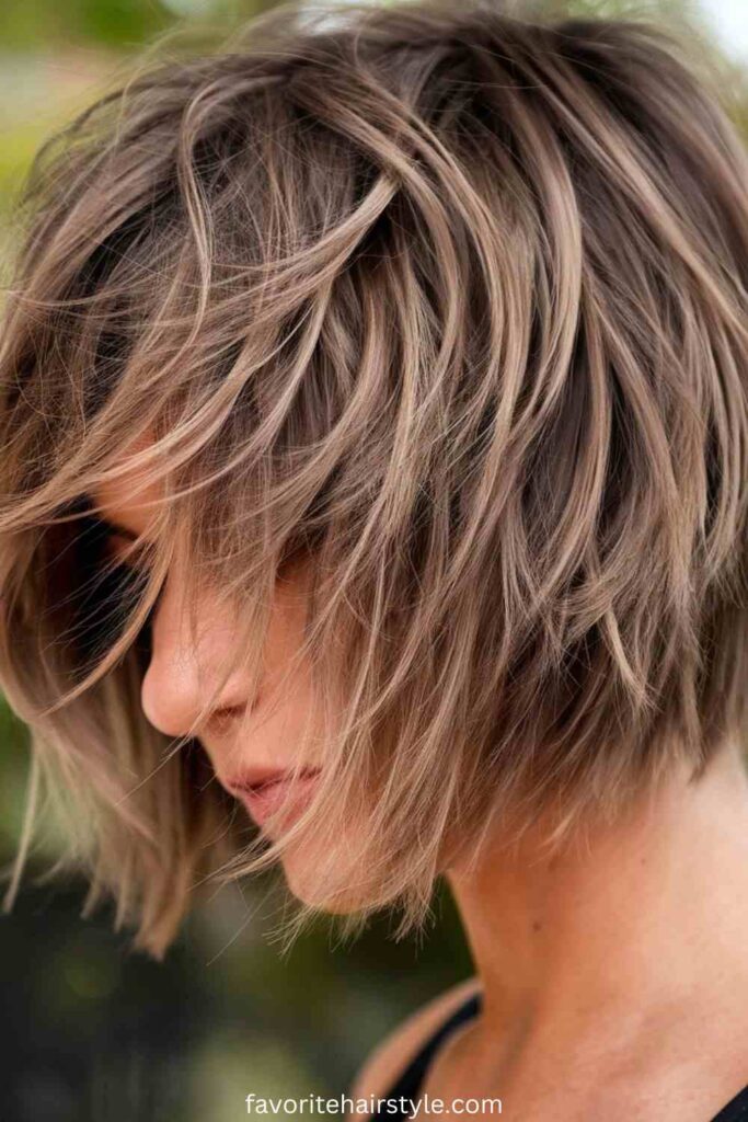 Medium Grunge Hairstyles Ideas Choppy Bob