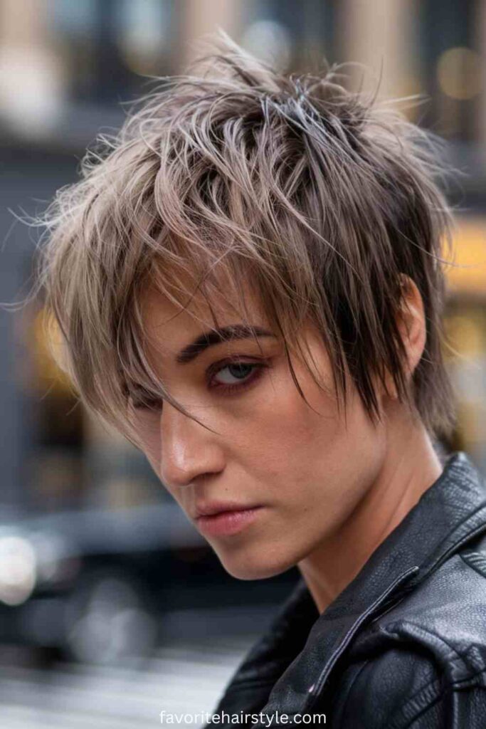 Short Grunge Hairstyles Ideas Choppy Pixie Cut