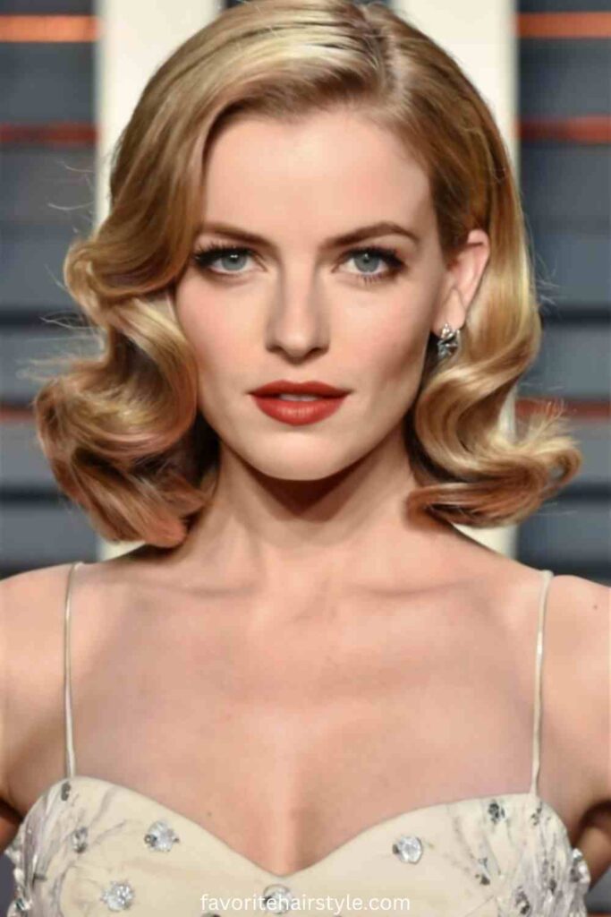 Vintage Hairstyles For Shoulder Length Ideas Classic Hollywood Waves