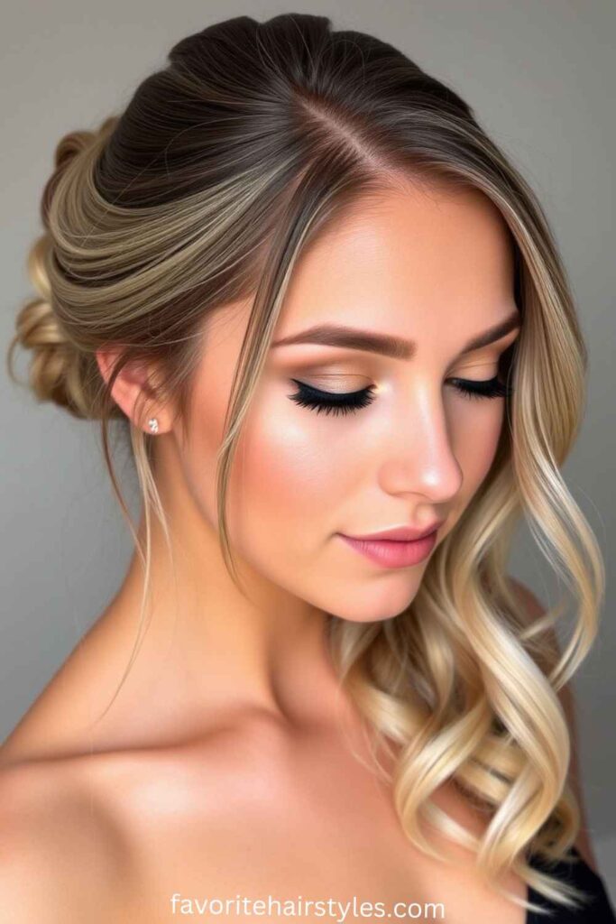 Classic Low Bun with a Modern Touch