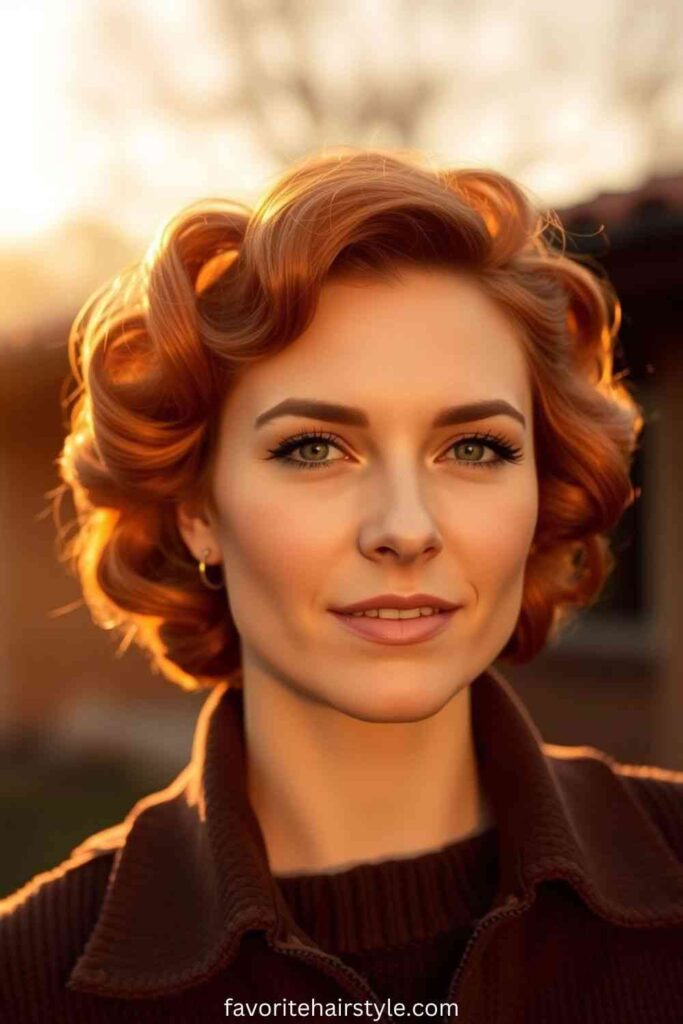 Vintage Hairstyles For Round Face Ideas Classic Victory Rolls