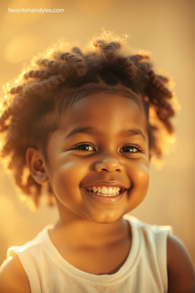 Cornrows with Natural Curls or Afro Puff