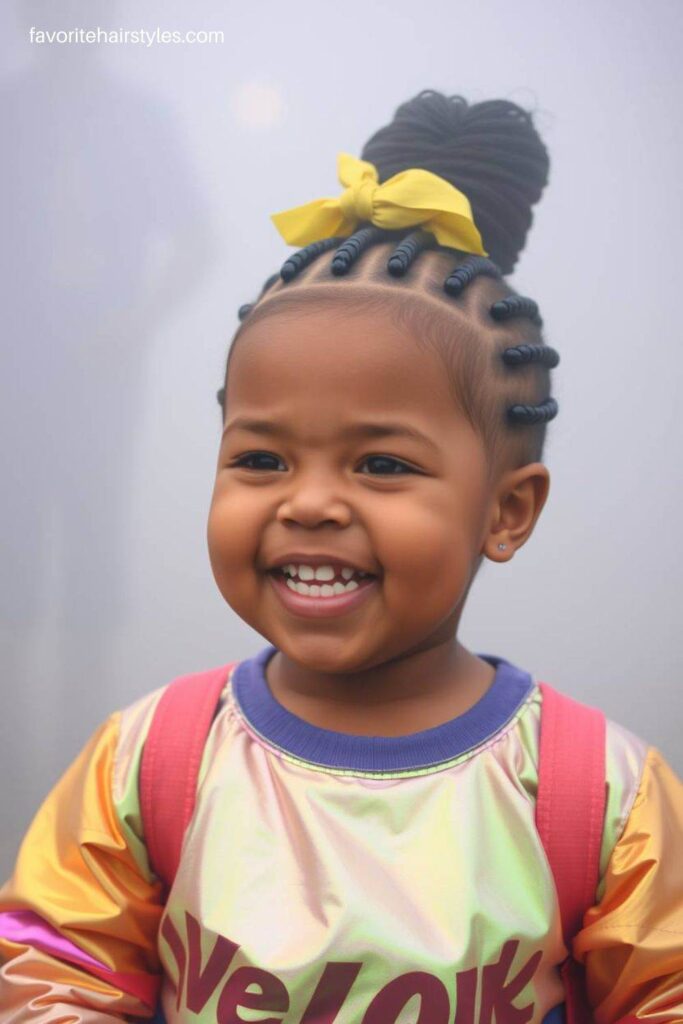 Cornrows with a High Bun