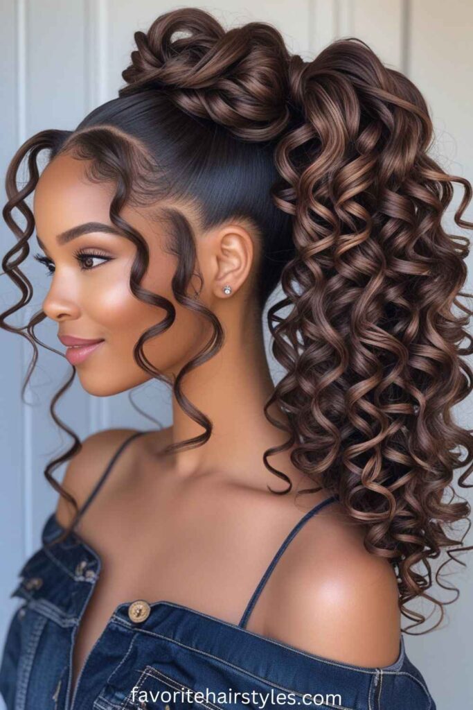 Curly High Ponytail