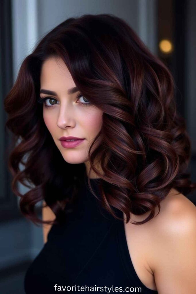 Curly Mid-Length Style