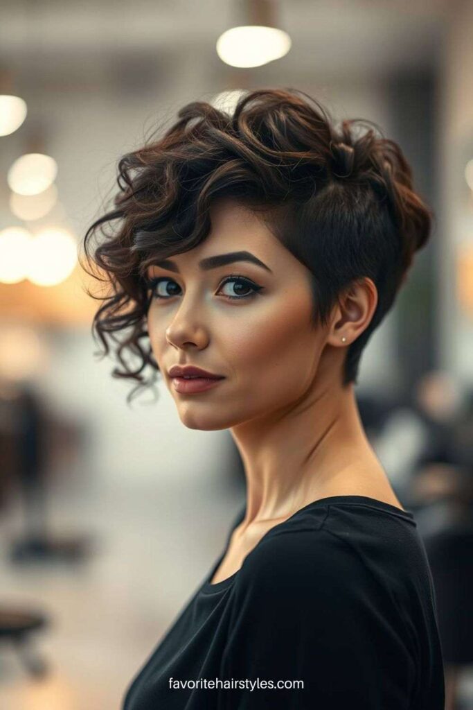 Curly Pixie Cut