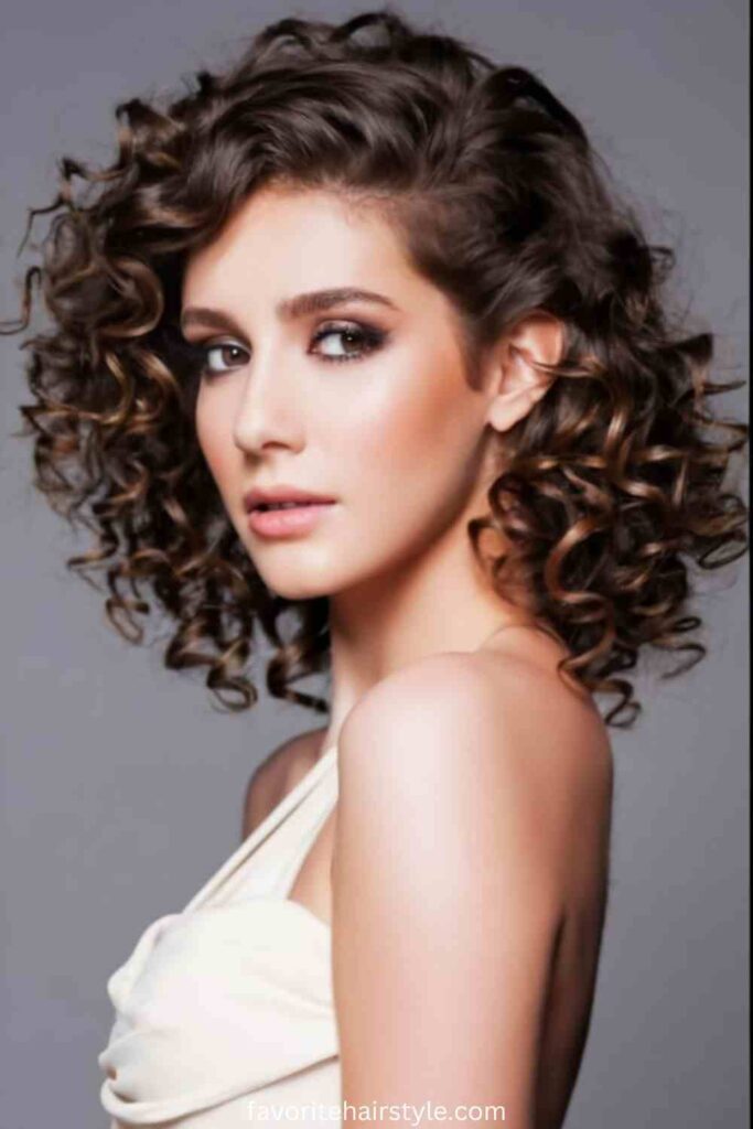 Side Shaved Hairstyles Shoulder Length Ideas Curly Side Shave