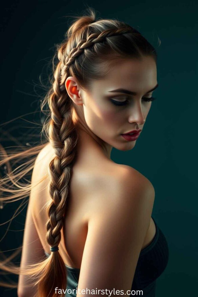 Dutch Braid Ponytail