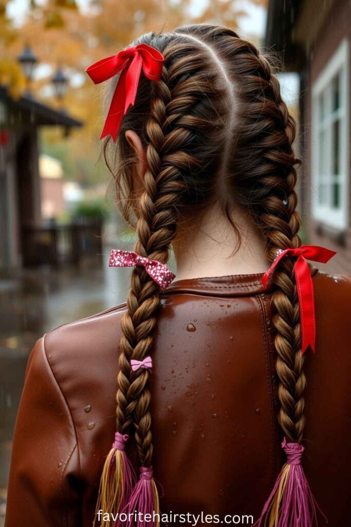 Dutch Braids with Accessories