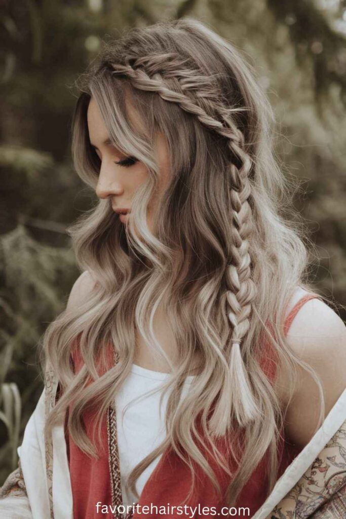 Fishtail Braid with Soft Waves