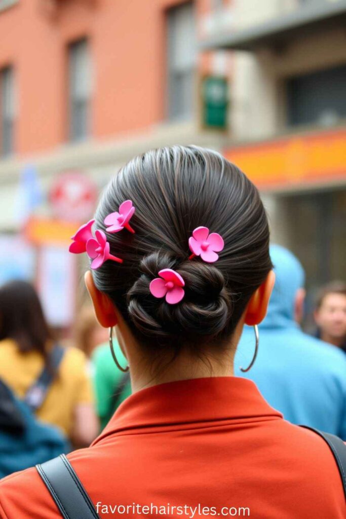 Floral Valentine’s Bun