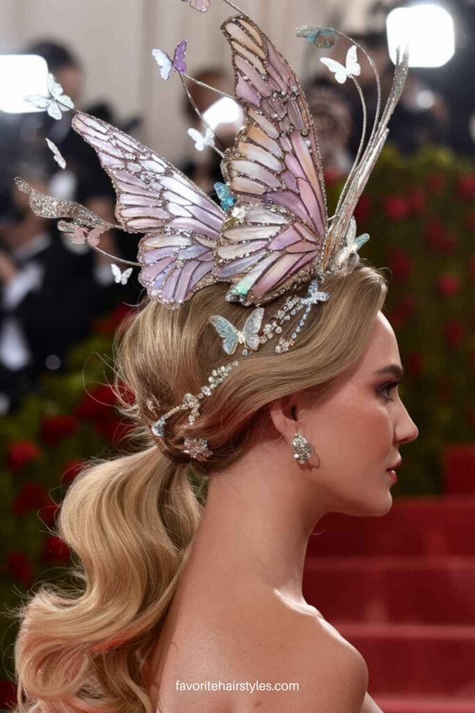 Glamorous Red Carpet Butterfly Crown