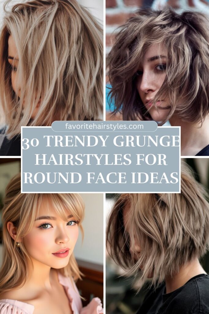 Grunge Hairstyles For Round Face Ideas