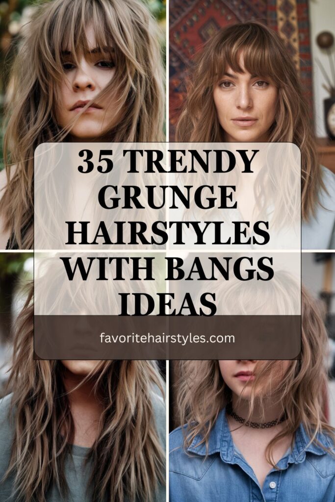 Grunge Hairstyles With Bangs Ideas