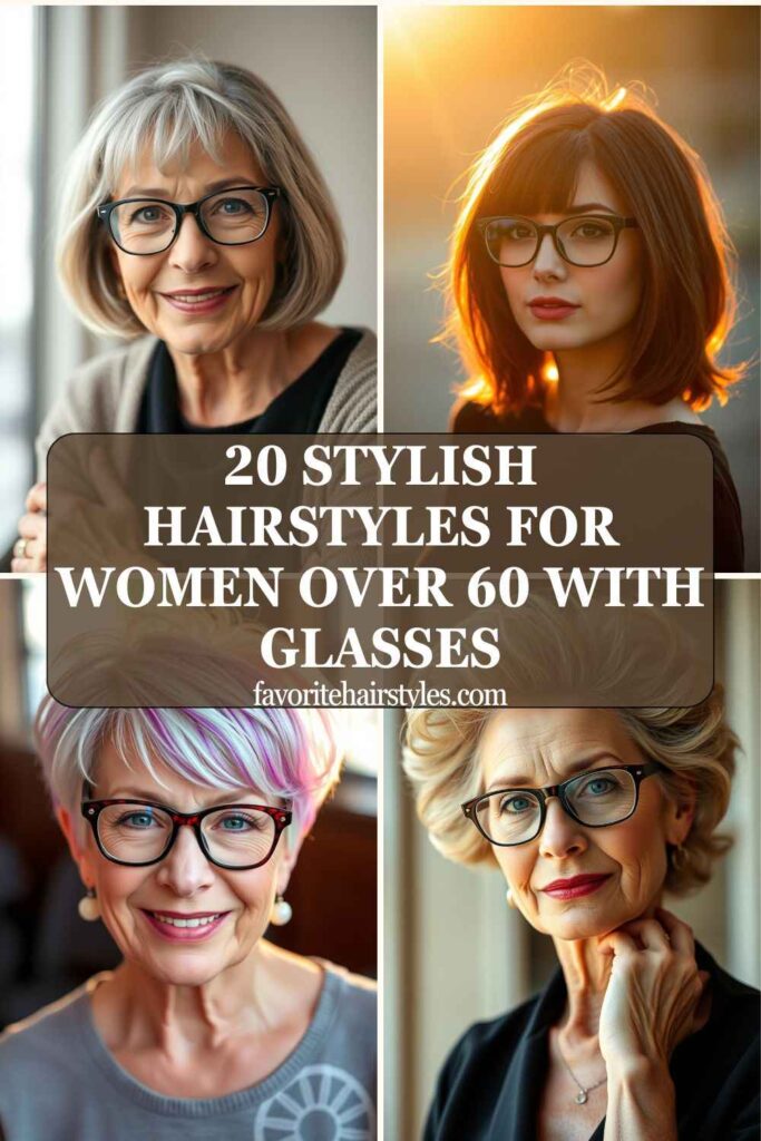 Hairstyles For Women Over 60 With Glasses