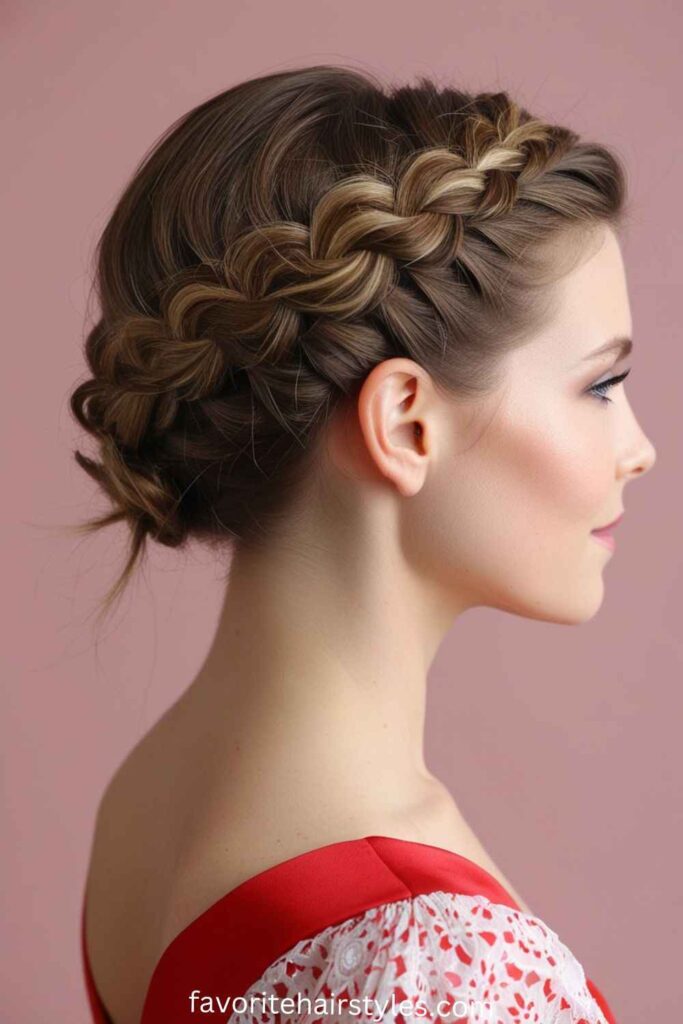 Half-Up Braided Crown