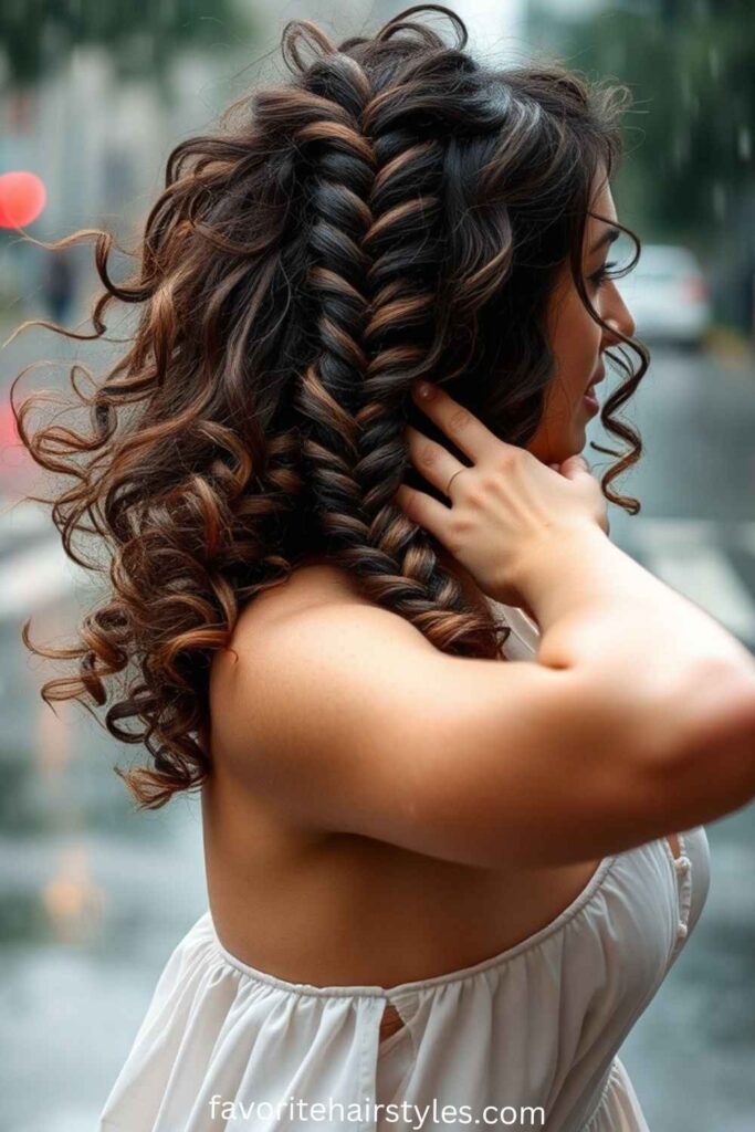 Heart-Shaped Braid with Curls