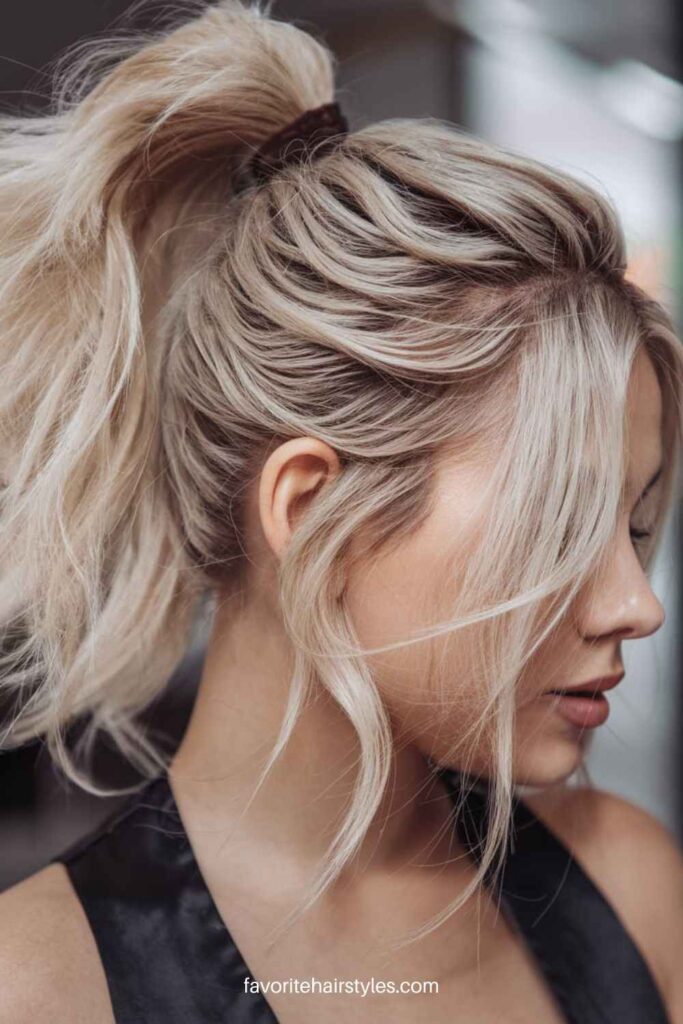 High Textured Ponytail