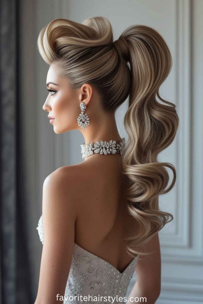 High Voluminous Ponytail