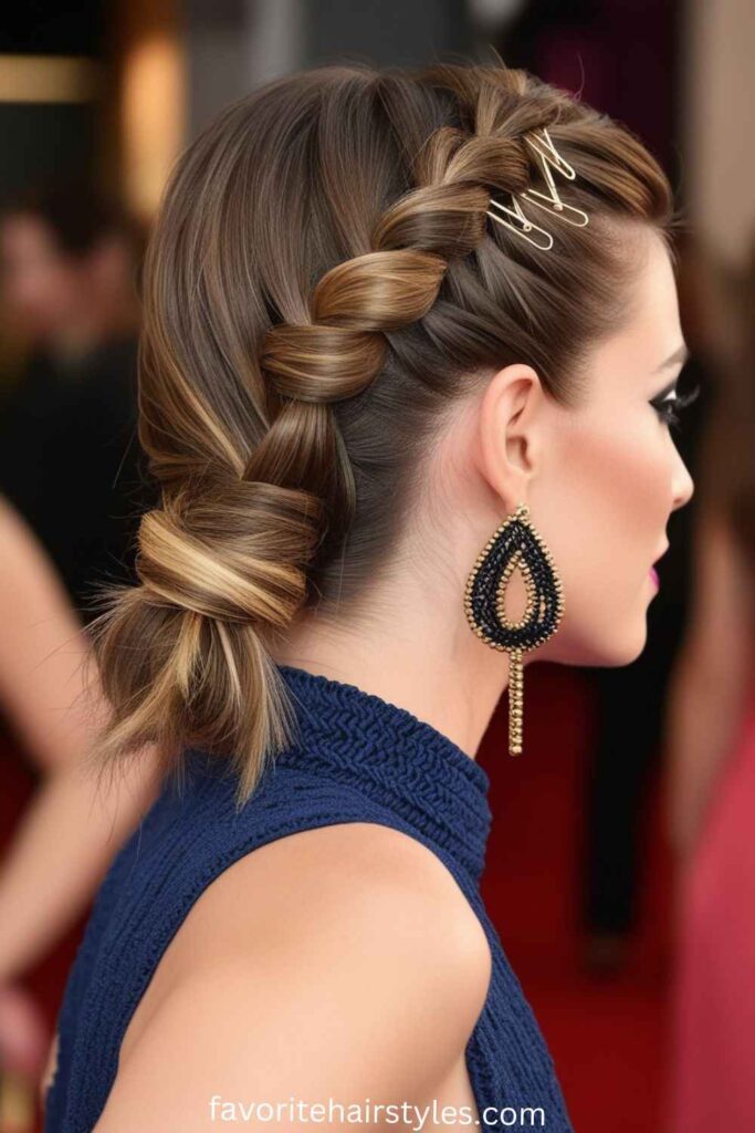 Knotted Half-Up Style