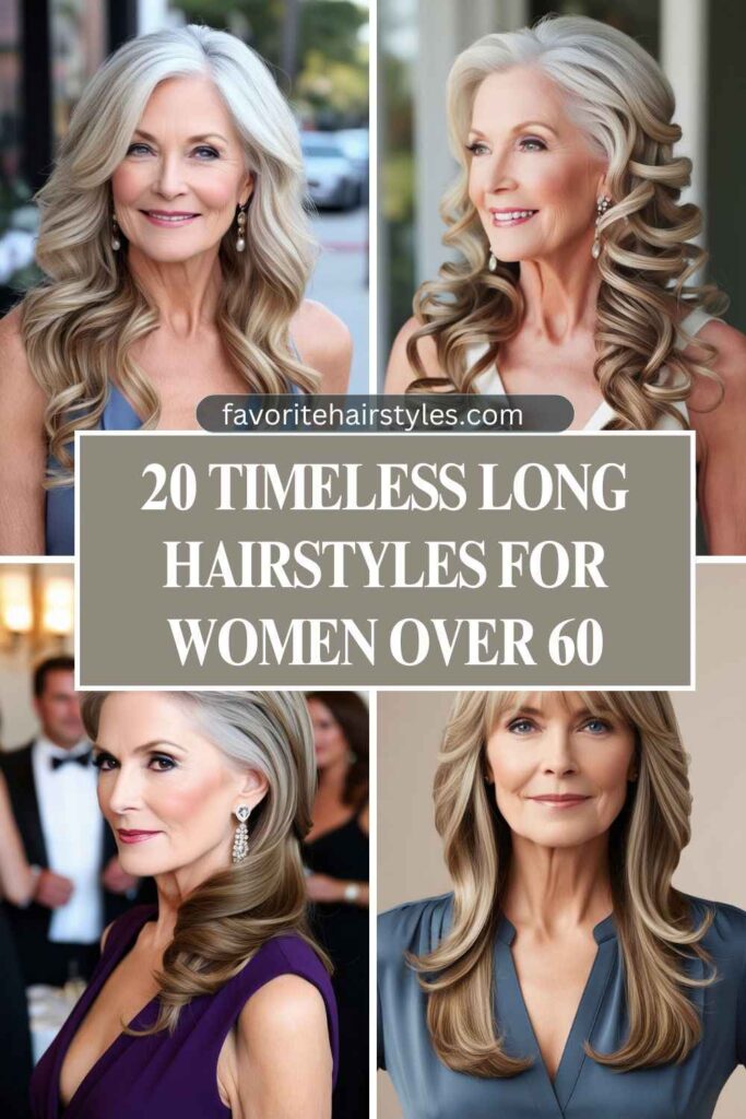 Long Hairstyles for Women Over 60