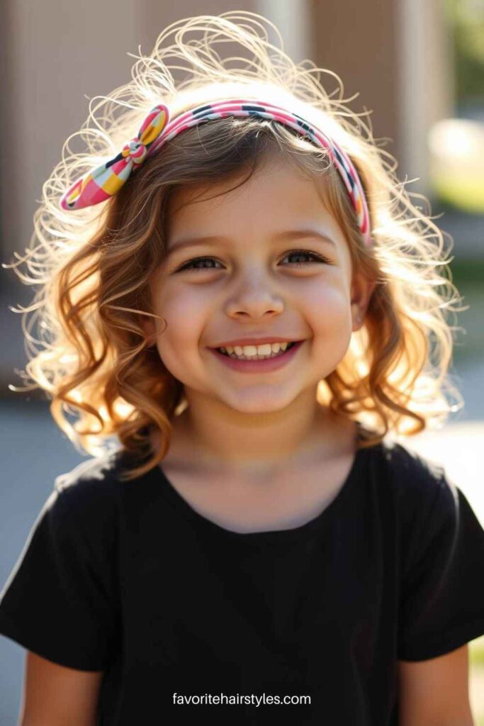 Loose Curls with a Headband