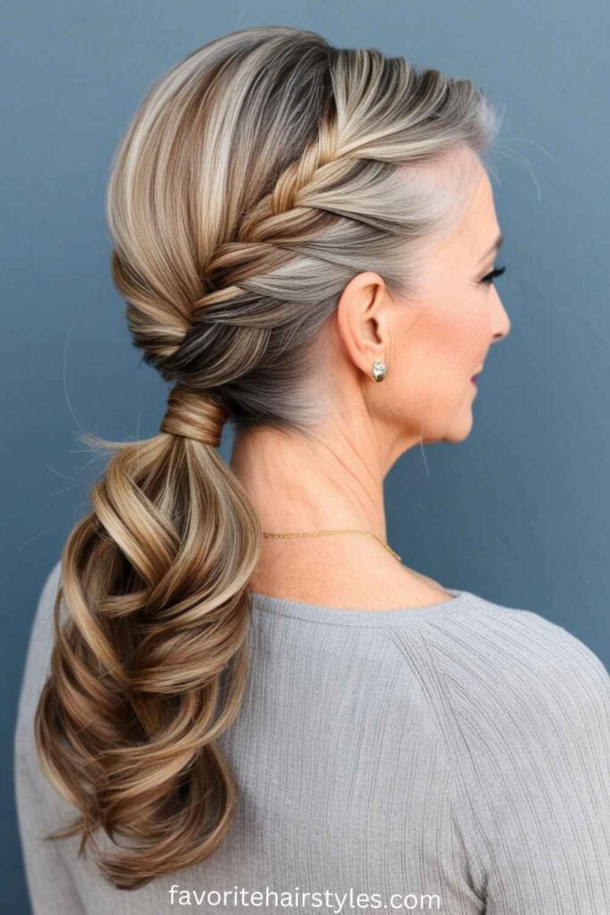 Low Ponytail with a Twist