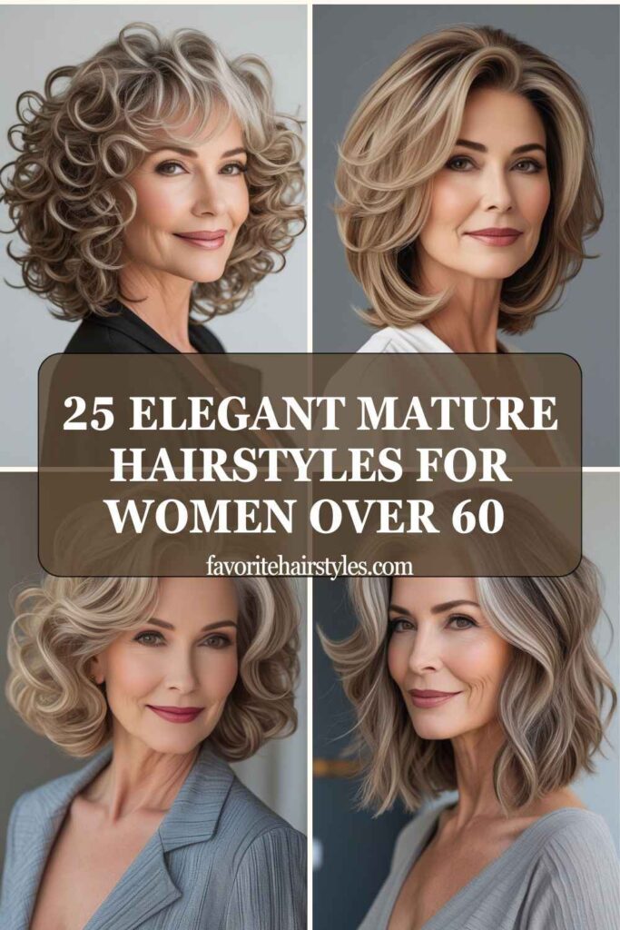 Mature Hairstyles For Women Over 60 With An Endicott Style