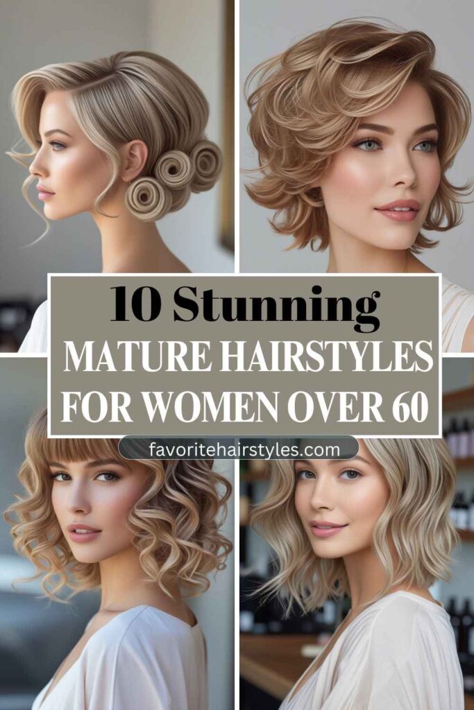 Mature Hairstyles For Women Over 60 With An Endicott Style