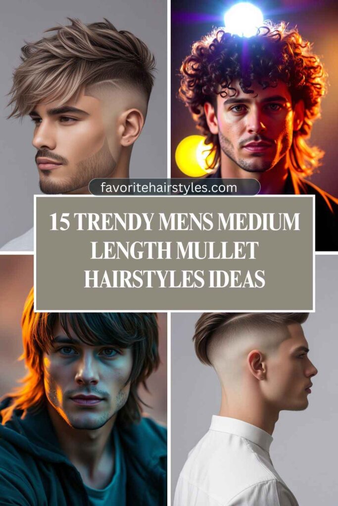 Mens Medium Length Mullet Hairstyles Ideas